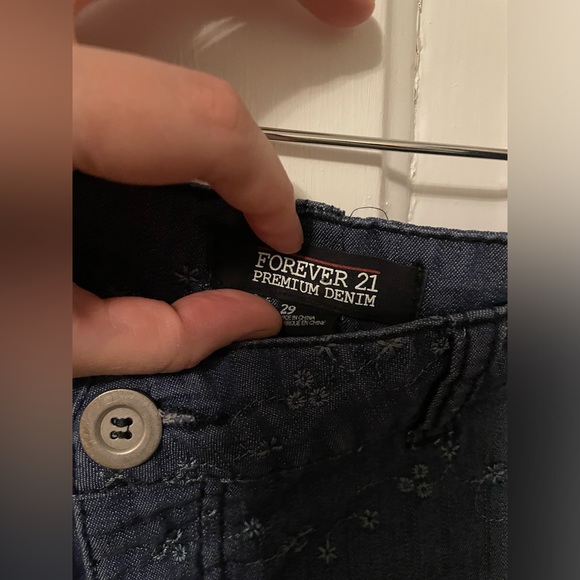 2 for $6 Low rise jeans shorts w/embroidery - Picture 3 of 6